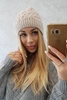 "Roma" vilnonė kepurė K224 light beige
