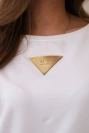 Baumwollbluse mit Rüschen an den Schultern weiß