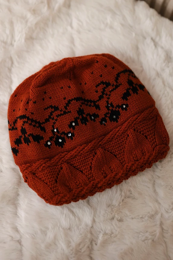 Women's cap Kira K374 foxy+black