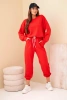 Viskose-Set Sweatshirt + Hose rot