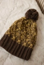 Milano fleecová čepice K203 yellow melange+brown