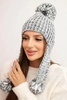 Women's earflap hat Emma K343 graphite