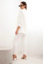 Elegantes Jacken- und Hosenset ecru