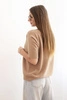 Women's viscose short-sleeve sweater camel