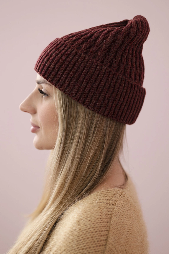 Cap thin Grace K211 burgundy