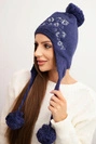 Women's long eared cap Emma K343 jeans