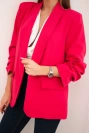 Bunda s klopou elegantní fuchsiová