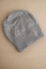 Women's winter wool hat with zirconia K453 gray