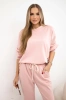 Buttery fabric set sweatshirt + pants powder pink