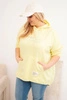 Women's Plus Size hoodie with print yellow