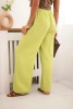 Musselin-Hose mit weitem Bein kiwi