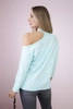 Bluse mit Herzmotiv in mint
