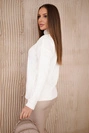 Sweater high neck ecru 