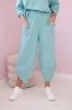 Cotton sweatshirt pants set mint