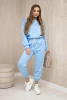 Viskose-Set Sweatshirt + Hose blau