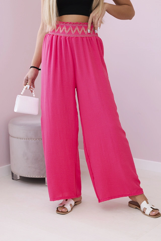 Hose mit breitem Gummibund rosa
