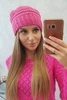Elora moteriška kepurė K336 tamsiai rožinė
