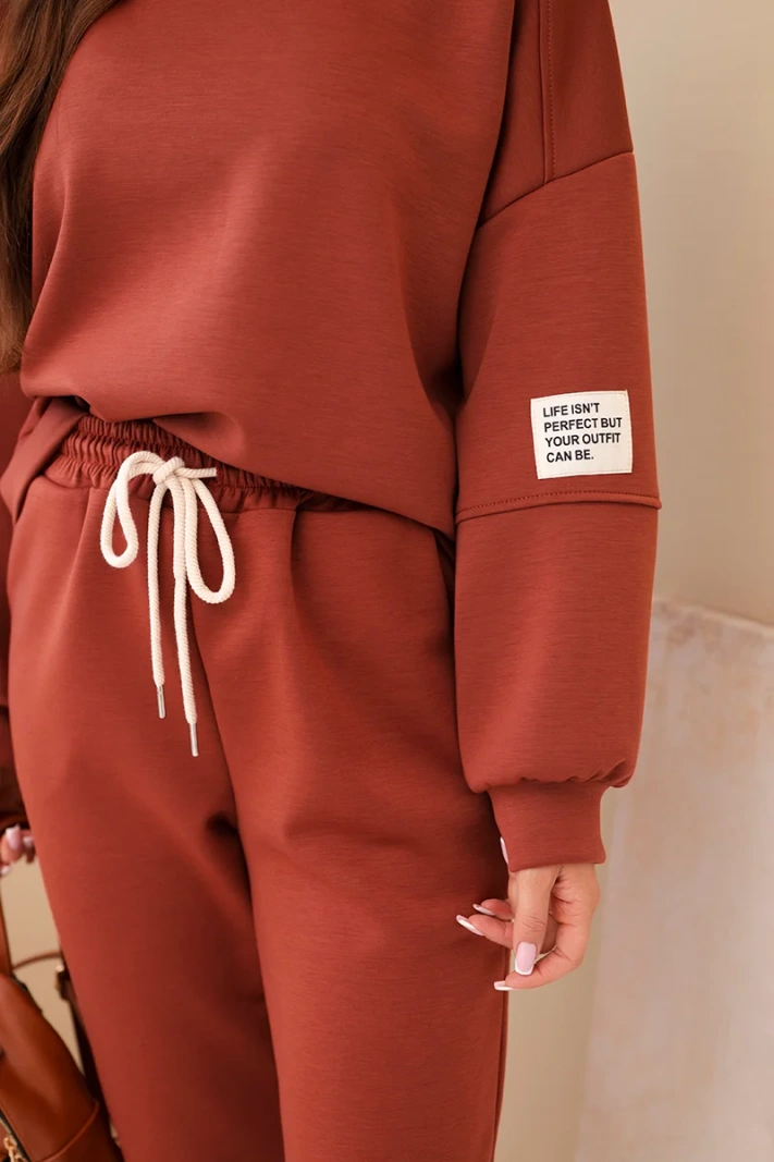 Set sweatshirt + pants butter orange