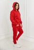 Isolierte Sweatshirt + Hose rot