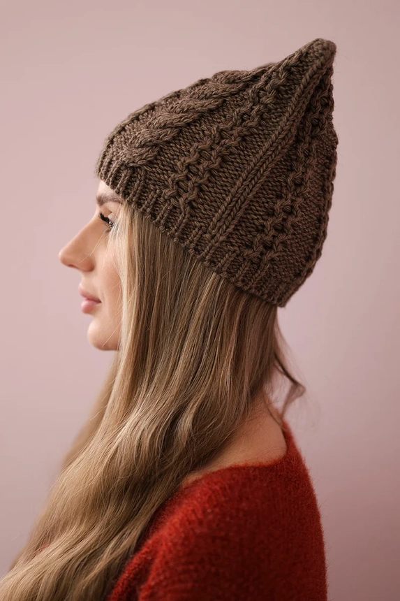 Čapica s fleece Rabbid K237 cappuccino