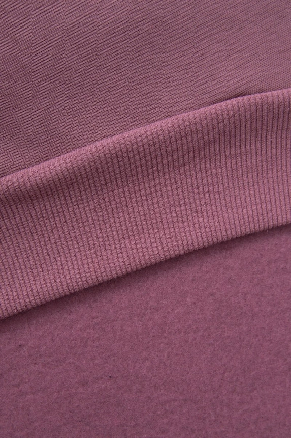 Kleid mit Kapuze zweifarbig dunkelrosa