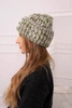 Beanie mit Roll-up Klara K311 grün+braun