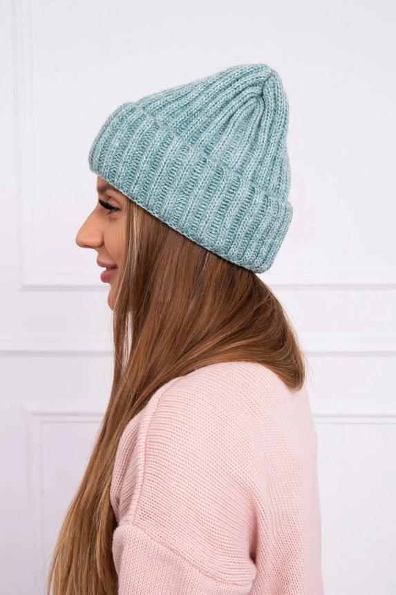 Cap with turn up Magda K293 dark mint