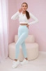 Striped leggings pants mint