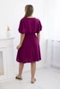 Dress with a plunging neckline plum
