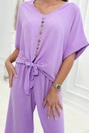 Bluse und Hose Set hell lila