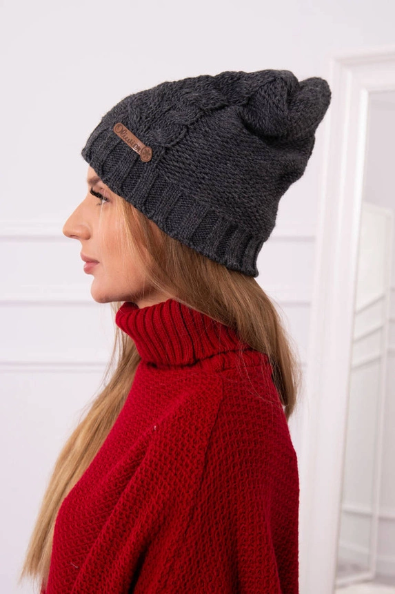 Cap with fleece Ula K271 graphite