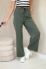 Punto pants with wide legs khaki