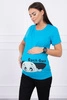 Maternity blouse Guck turquoise