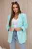 Blazer mit Revers elegant Minze