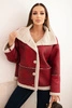 Women's Plus Size jacket with a hood and pockets lined with fleece camel