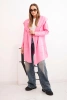 Locker sitzende Kapuzenjacke rosa