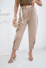 Summer Punto trousers with leg closure light camel