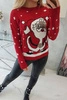 Sweater with Santa Claus red