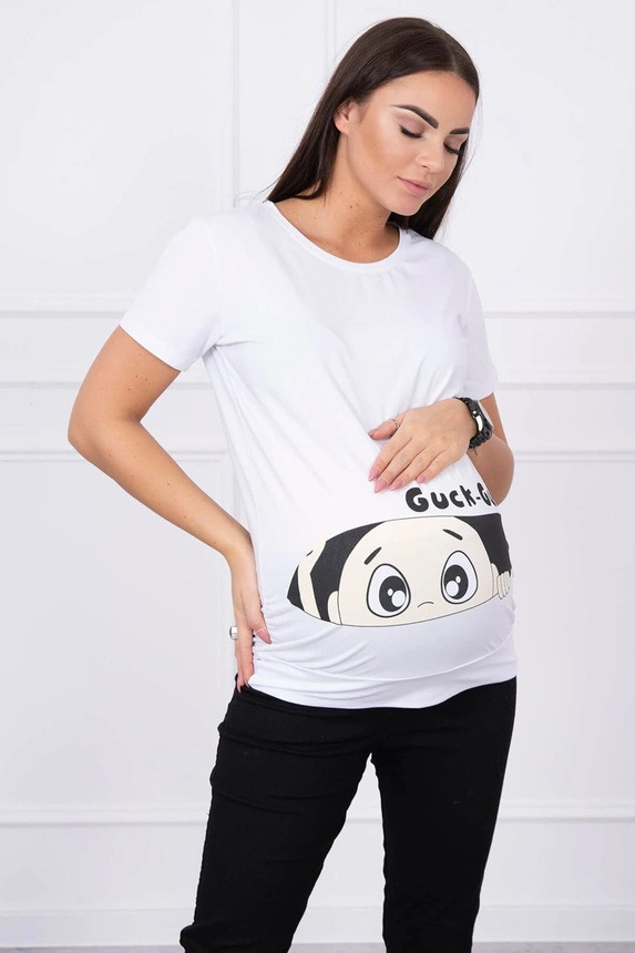 Těhotenská halenka Guck bílá