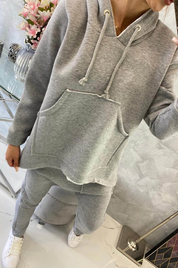 Šedá souprava kalhot baggy