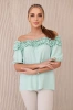 Spanish blouse with a small frill mint