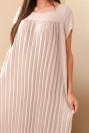 Women's pleated viscose dress with short sleeves fango
