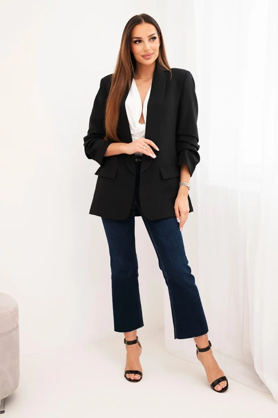 Elegant jacket with lapels black