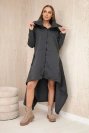 Insulated dress with longer sides graphite