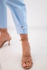Summer Punto trousers with leg closure blue