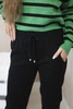 Sweater set Striped sweatshirt + Pants green
