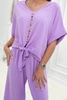 Set of blouses with pants light purple