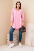 Cotton muslin shirt light pink