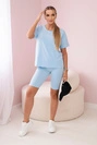 Set of top+leggings azure