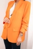 Elegant jacket with lapels orange